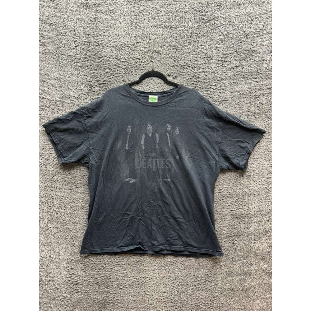Vintage 2005‎ The Beatles Graphic Short Sleeve T-Shirt Black Mens Size L/XL